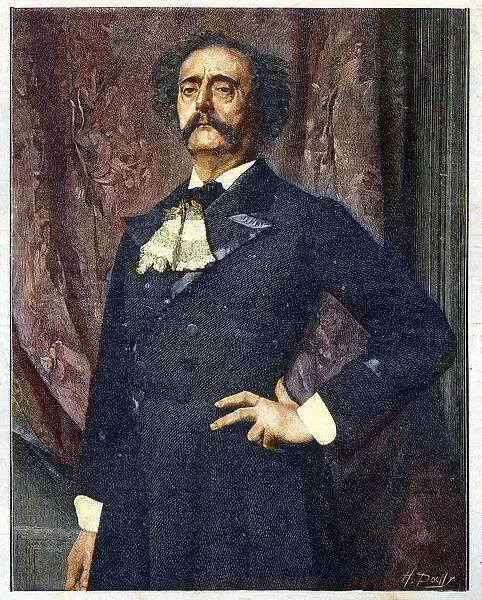 Portrait of Jules Barbey d Aurevilly (Barbey-d Aurevilly) (1808-1889