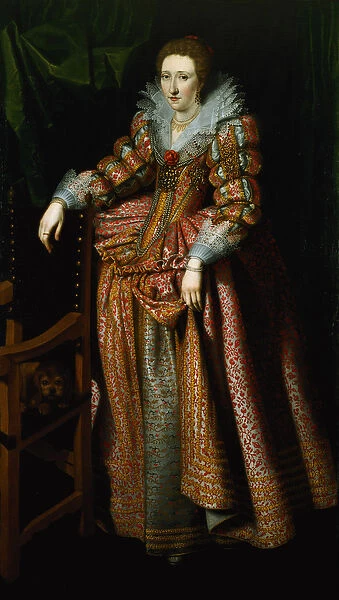 Portrait of a Lady said to be from the Coudenhouve Family of Flanders, c. 1610-20