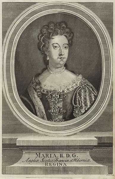 Portrait of Mary II of England (engraving)