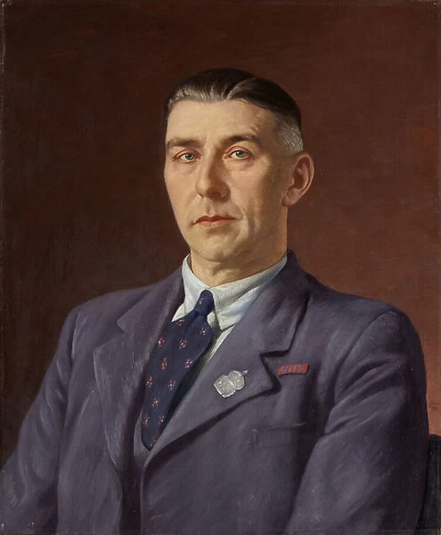 Portrait of Percival Henry Martin, Post Office, Bristol, c. 1941-45 (oil on canvas)