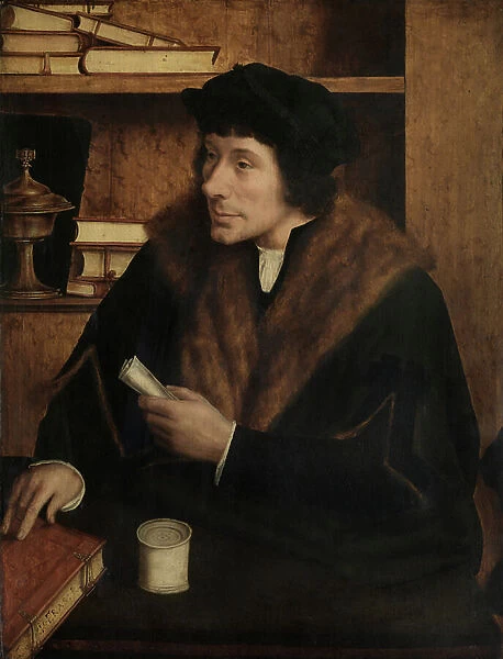 Portrait of Peter Gillis (oil on panel)