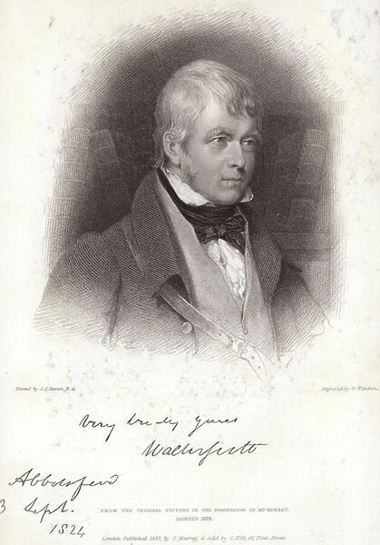 Portrait of Sir Walter Scott (engraving)