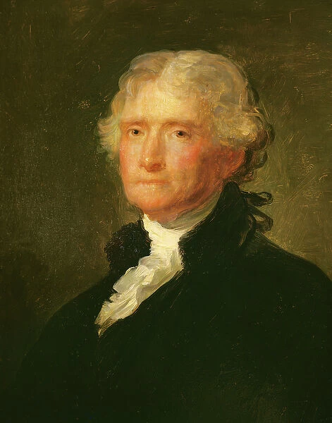 Portrait of Thomas Jefferson, after a painting by Gilbert Stuart (1755-1828) (oil
