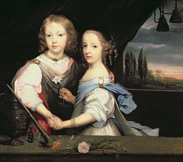 Portrait of Winston and Arabella (1648-1730) Churchill, children of Sir Winston Churchill