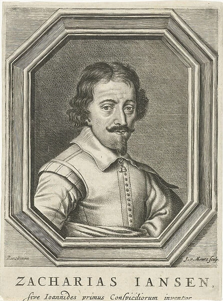 Portrait of Zacharias Jansen, 1655 (engraving)