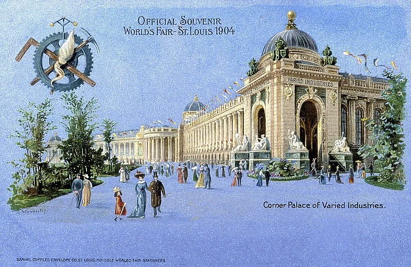 Postcard published on the occasion of the Universal Exposition of Saint Louis (USA