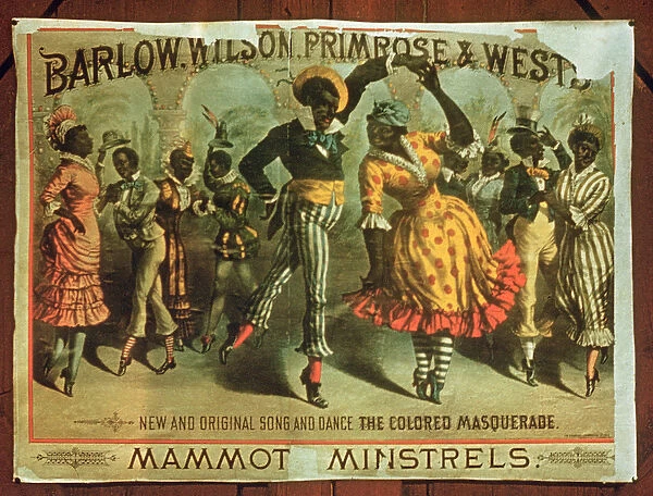 Poster advertising Barlow, Wilson, Primrose and Wests Mammot Minstrels