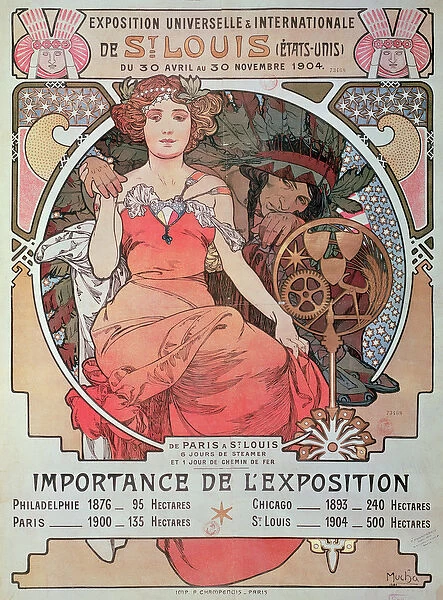 A Poster for the World Fair, St. Louis, United States, 1904 (lithograph)