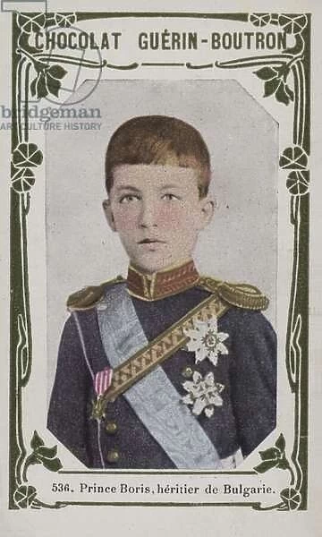 Prince Boris, heritier de Bulgarie (coloured photo)