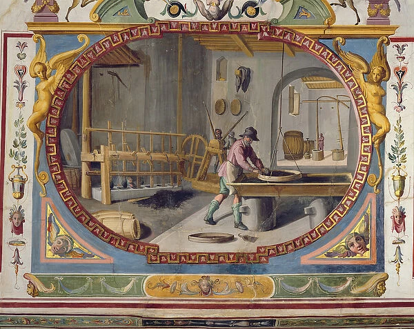 The production of gun powder (fresco)