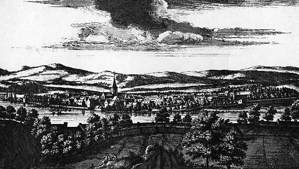 The Prospect of ye Town of Perth, from Theatrum Scotiae by John Slezer