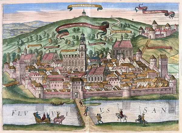 Przemysl, Poland (engraving, 1572-1617)