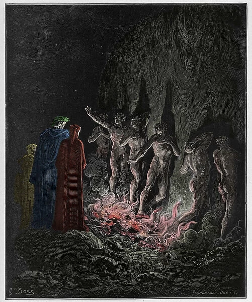 Purgatorio, Canto 25 : The lustful pass through fire in the seventh circle