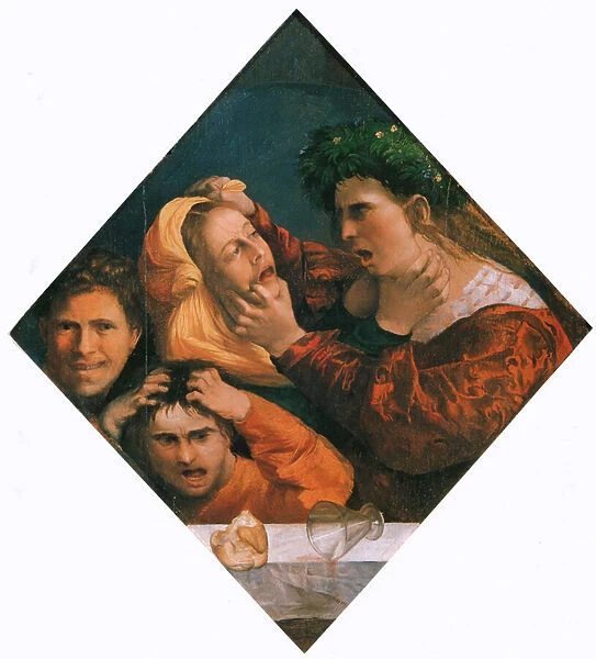 The quarrel, c. 1515-20 (oil on canvas)