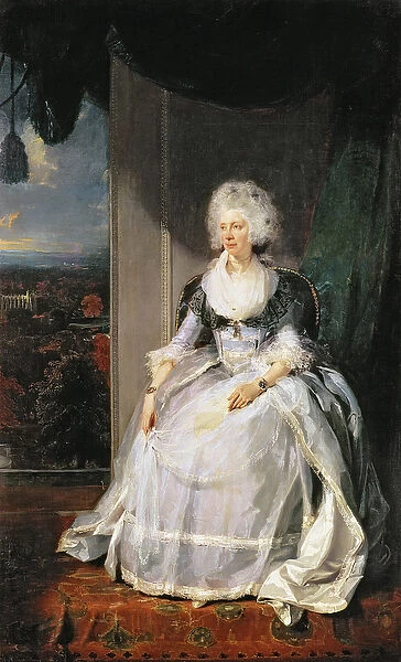 Queen Charlotte, 1789-90, wife of George III (oil on canvas)