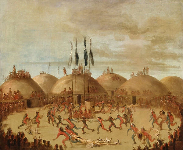 The Last Race, O-Kee-pa Ceremony, 1832 (oil on canvas)