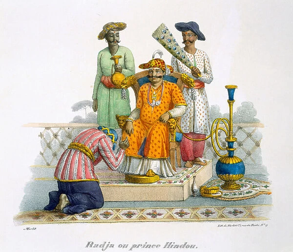 A Raja, or Hindu Prince, 1827-35 (colour litho)