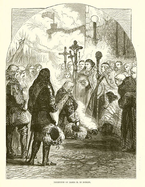 Reception of James II. in Dublin (engraving)