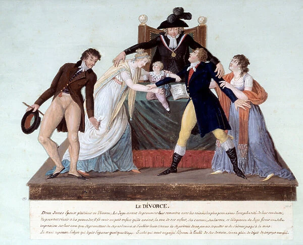 Republican divorce: a scene of reconciliation at the time of the French revolution