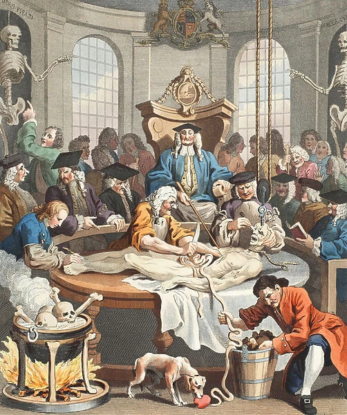The Reward of Cruelty, from The Four Stages of Cruelty, illustration from Hogarth Restored: The Whole Works of the celebrated William Hogarth, re-engraved by Thomas Cook, pub. 1812 (hand-coloured engraving)