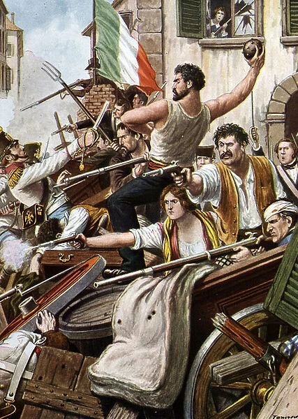 Risorgimento: The Five Days of Milan (Cinque giornate di Milano) (18-22 March 1848): it is one of the first episodes of the Revolutions of 1848 (part of the First Italian War of Independence)