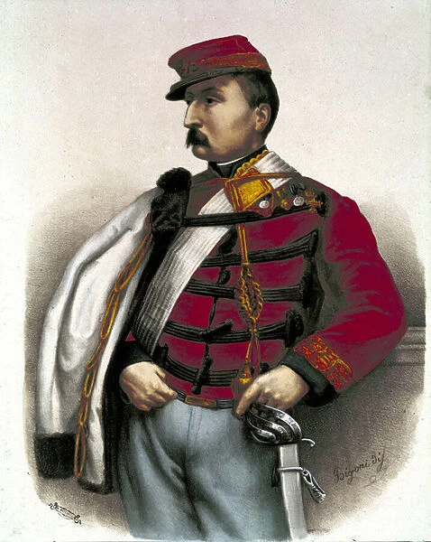 Risorgimento: Portrait of Nino Bixio (1821-1873), Italian military and politician