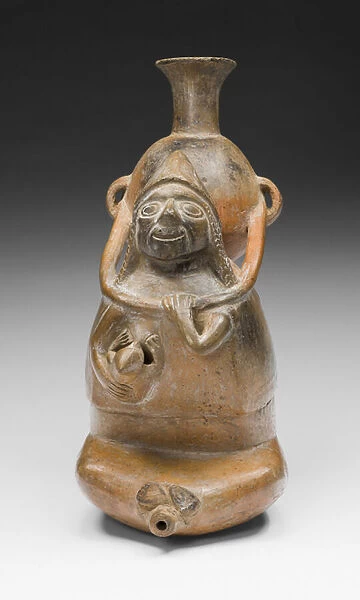 Ritual Vessel Representing a Woman Carrying a Vessel (Aryballos) and Nursing a Child, A. D