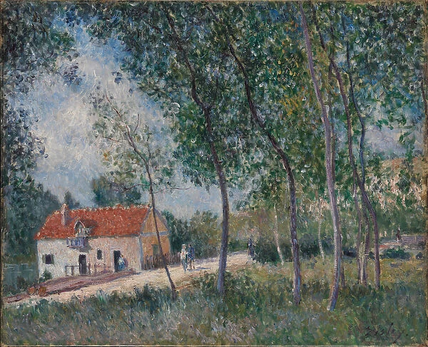 The Road from Moret to Saint-Mammes, 1883-85 (oil on canvas)