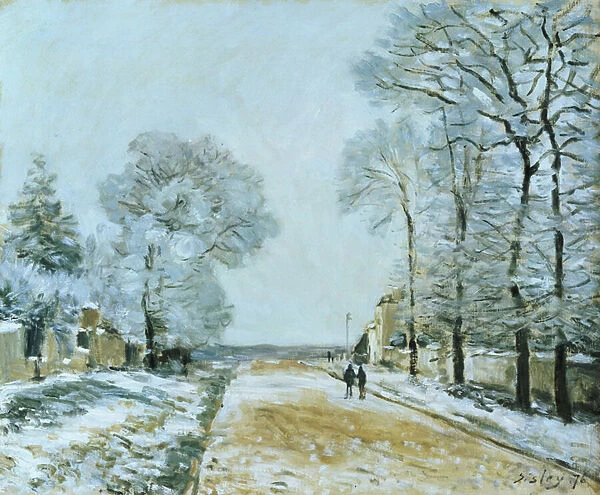 The Road, Snow Effect, 1876 (oil on canvas)
