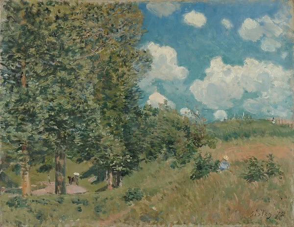 The Road from Versailles to Saint-Germain, 1875 (oil on canvas)