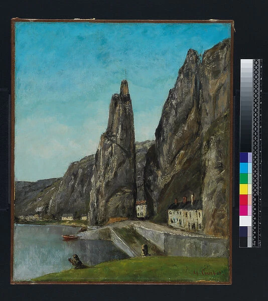 The Rock at Bayard, Dinant, Belgium, c. 1856 (oil on canvas)