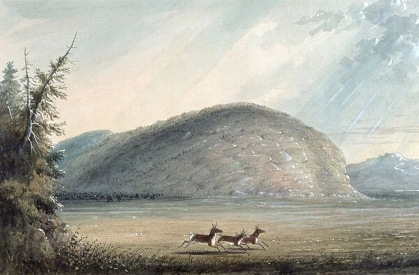 Rock of Independence, 1837 (w  /  c on paper)