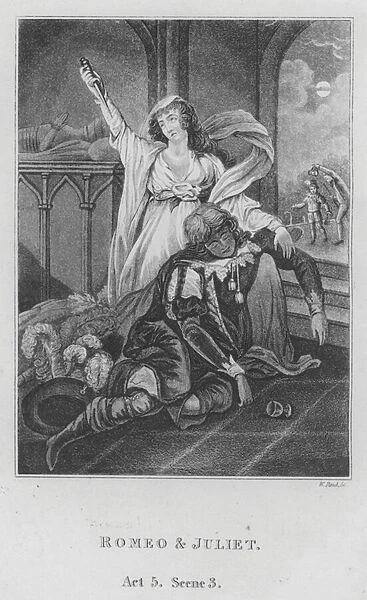 Romeo and Juliet, Act 5, Scene 3 (engraving)