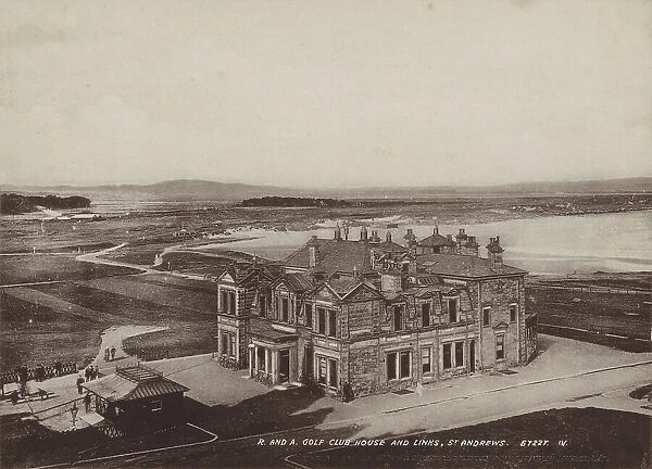 Royal and Ancient Golf Club House and Links, St Andrews (b  /  w photo)