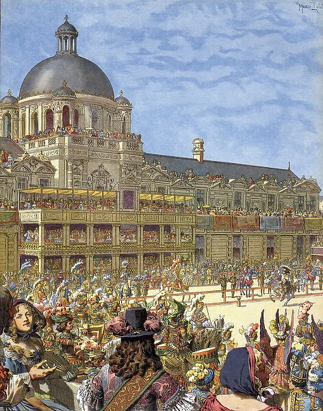 The Royal Carrousel (tournament of knights), given in 1662