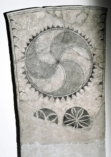 Runestone with solar symbol, 7th-8th century