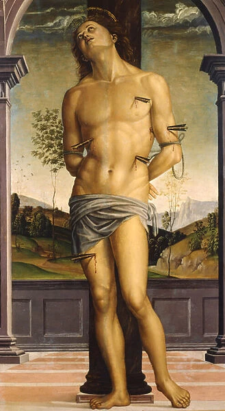 Saint Sebastian, c. 1490 (oil on wood)