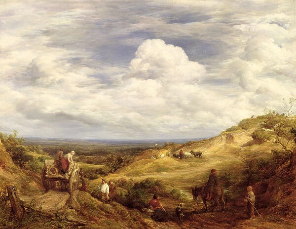 Sand Pits, Hampstead Heath, 1849 (oil on canvas)