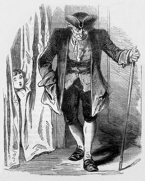 The Sandman, Coppelius, illustration from a short story by E. T. A. Hoffmann from in 'The Night Pieces', 1817 (engraving)