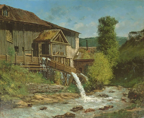 The Sawmill on the River Gauffre (oil on canvas)