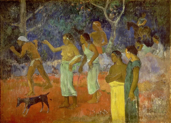 Scene from Tahitian Life, 1896 (oil on canvas)
