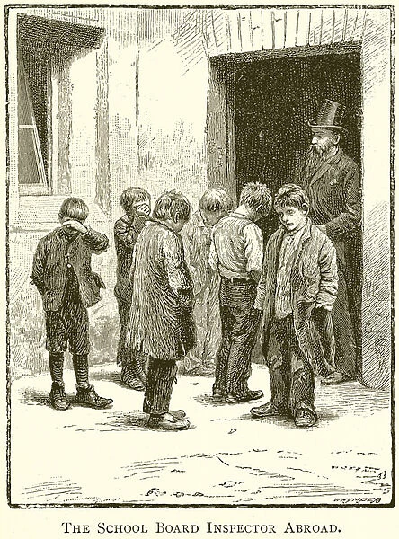 The School Board Inspector Abroad (engraving)