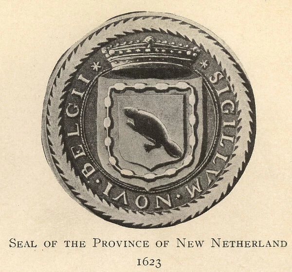 Seal of the Province of New Netherland, 1623 (litho)