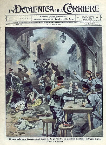 Second Balkan War (1913) between Bulgaria and Greece and Turkey