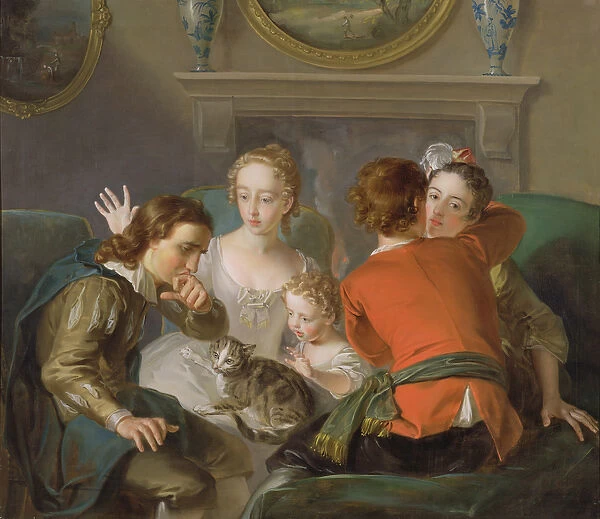 The Sense of Touch, c. 1744-47 (oil on canvas) (see also 129301 & 129302)
