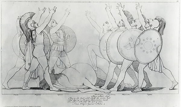 The Seven Against Thebes, 1795 (engraving)