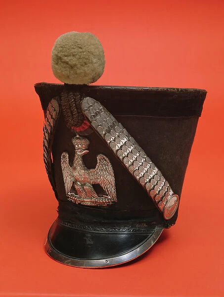 Shako of a lancer of the army of the First French Empire, c. 1804-1815 (textile)