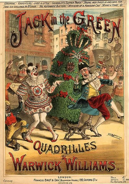 Sheet music for Jack in the Green Quadrilles by Warwick Williams