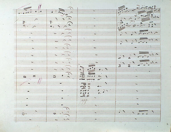 Sheet music page of the Grande symphony (op. 8) by Carl August Cannabich