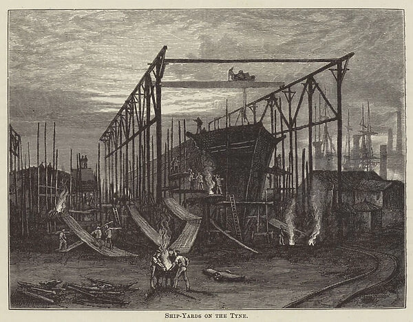 Ship-Yards on the Tyne (engraving)